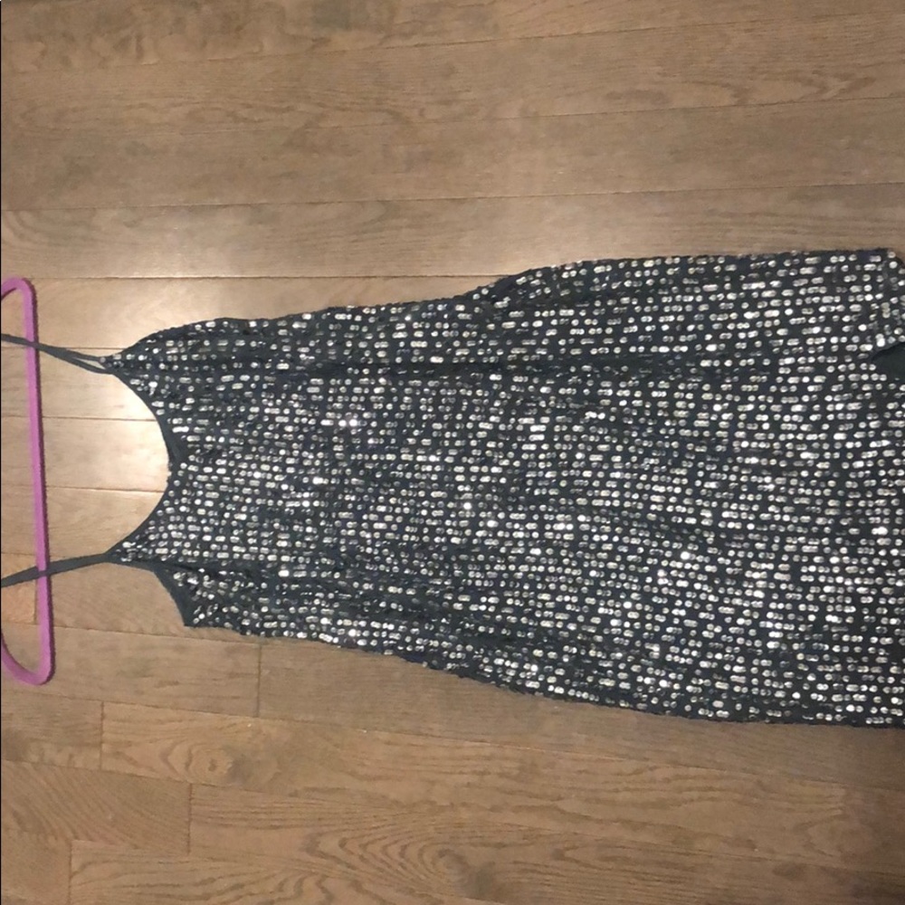Silver dress with sparkles